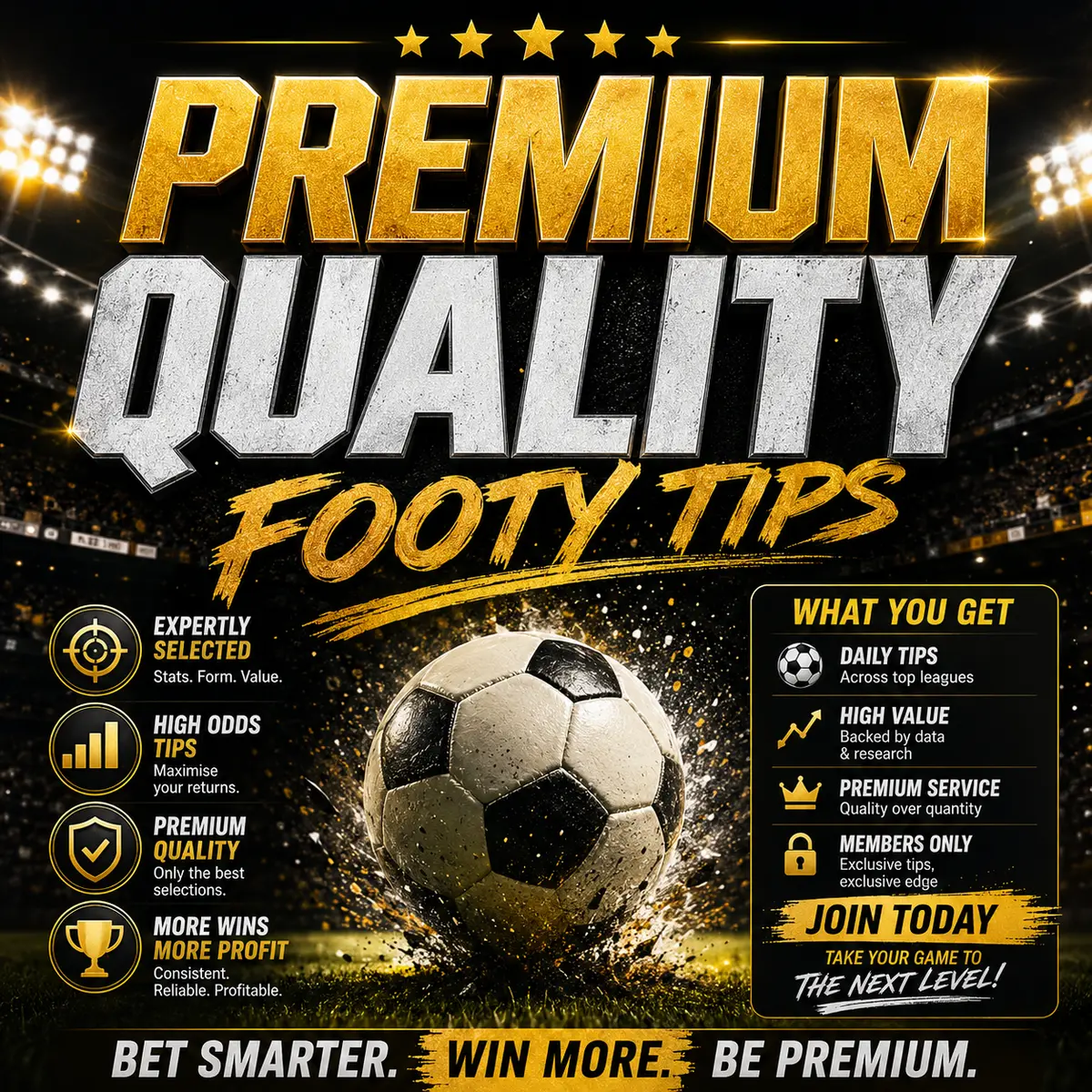 Premium Quality Footy Tips