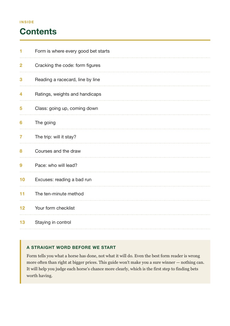 Contents page