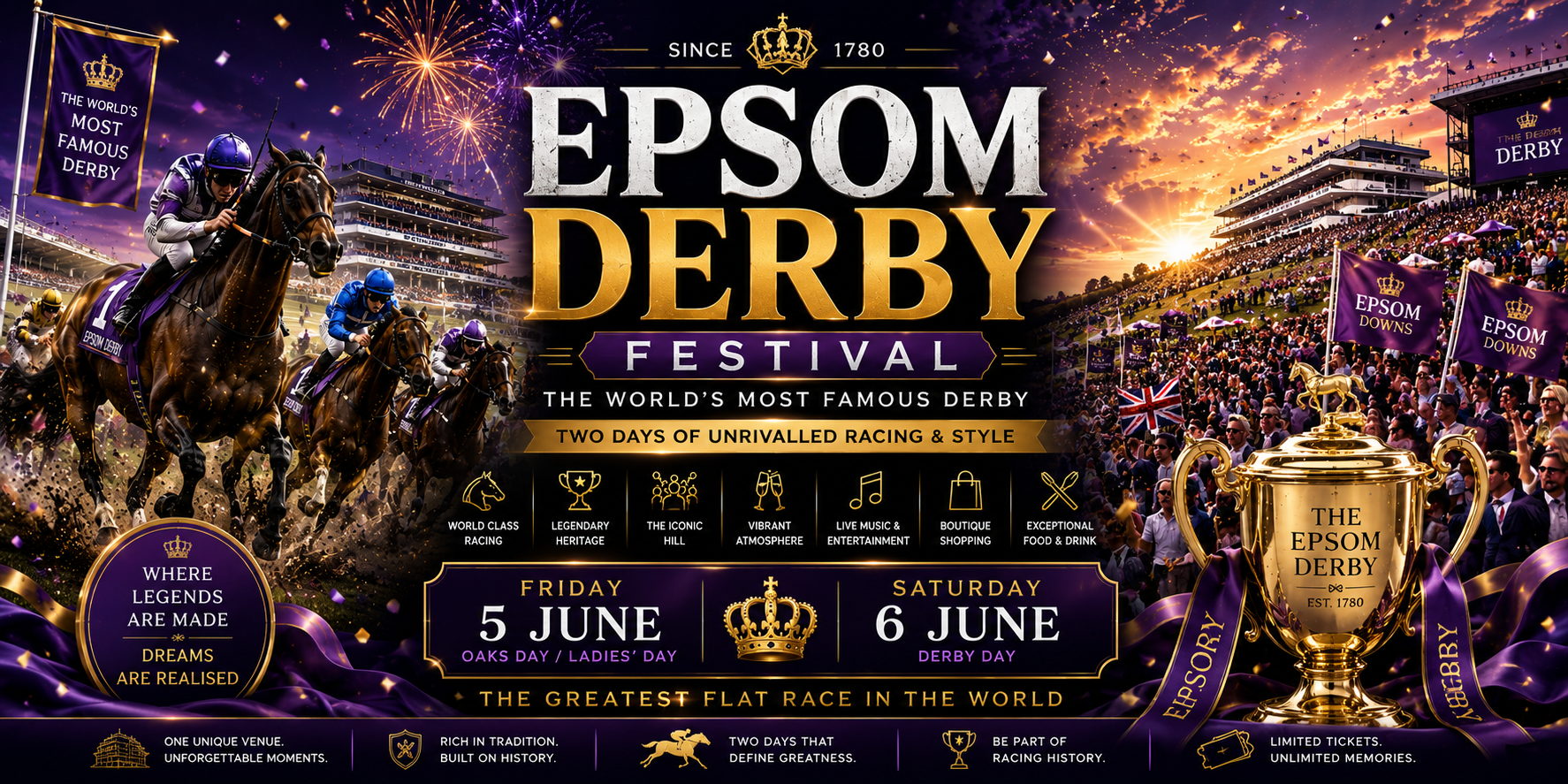 Epsom Derby Festival — Saturday 6 June Derby Day